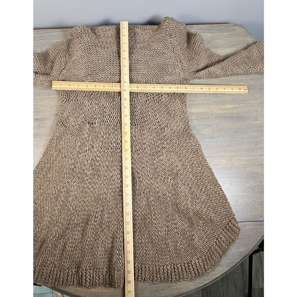 Elsamanda Anthropologie Cardigan Sweater Women's Wool Alpaca Blend Loose Knit - Picture 6 of 6
